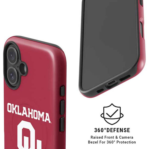University of Oklahoma Basketball iPhone 16 Plus Magsafe Impact Case